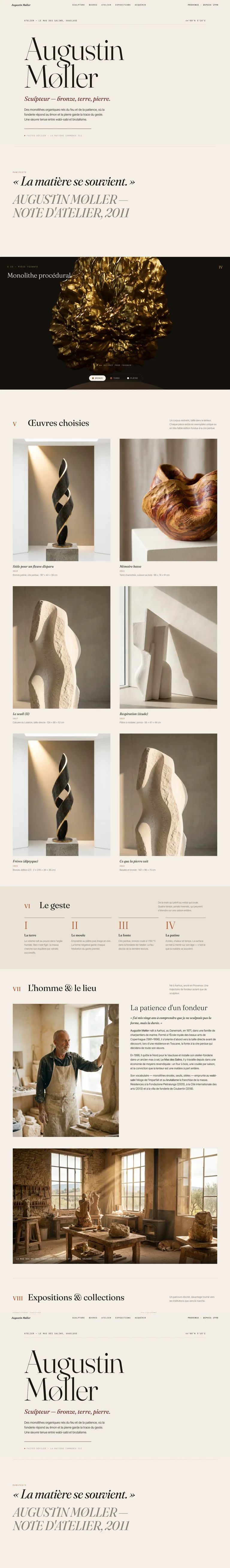 Maquette ExFacere — Augustin Møller, sculpteur