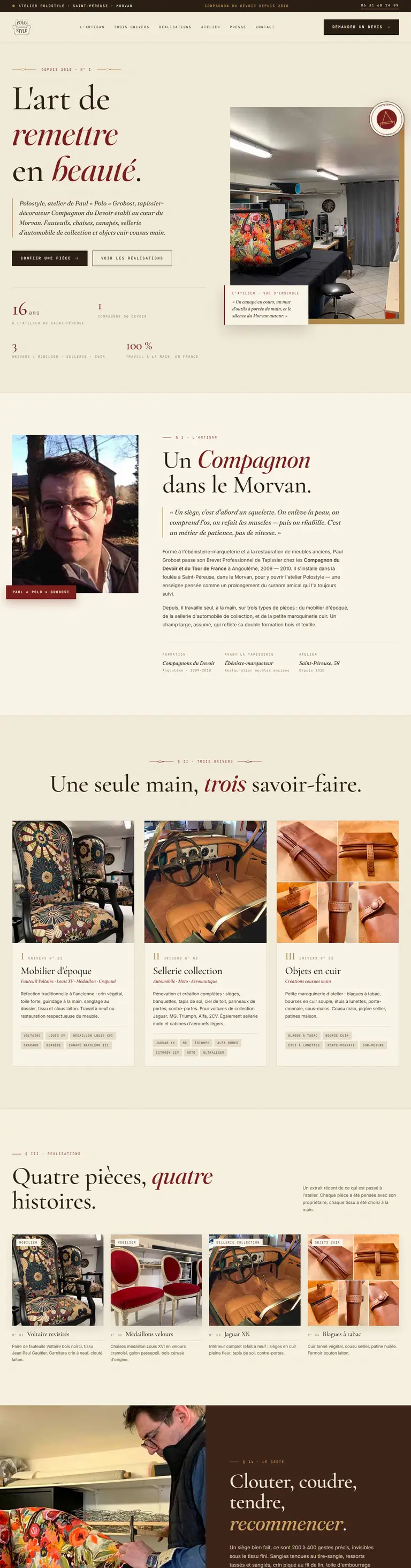 Maquette ExFacere — Polostyle